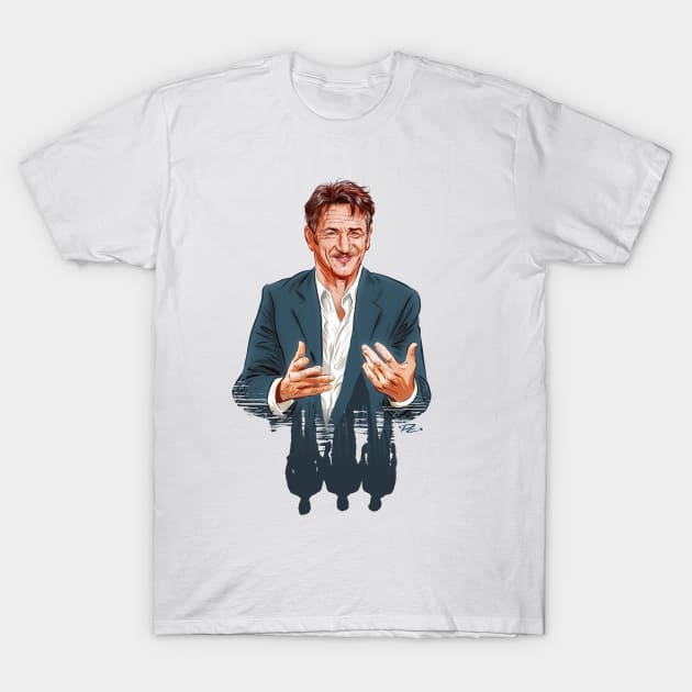 Sean Penn - An illustration by Paul Cemmick T-Shirt by PLAYDIGITAL2020
